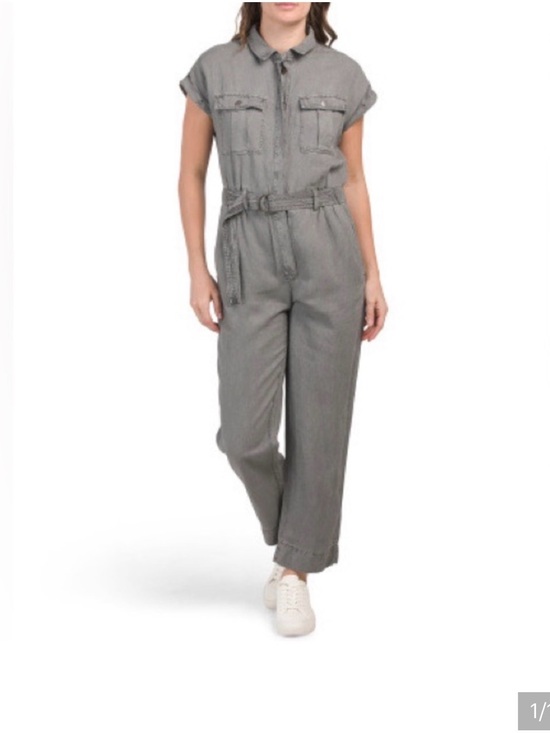 Nicole Miller Pants - EUC - Nicole Miller New York size 14 washed charcoal grey jumpsuit.